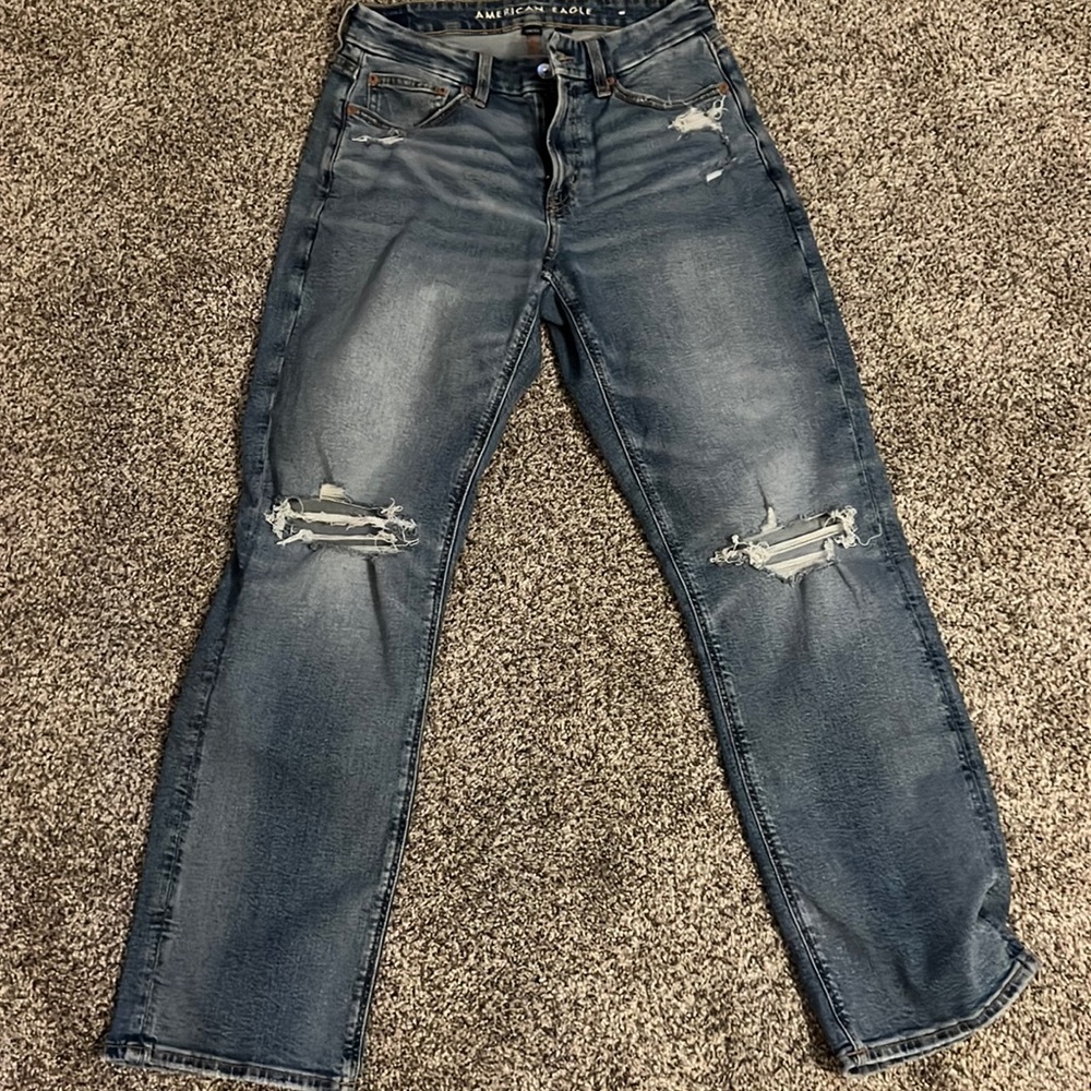 American Eagle curvy straight jeans